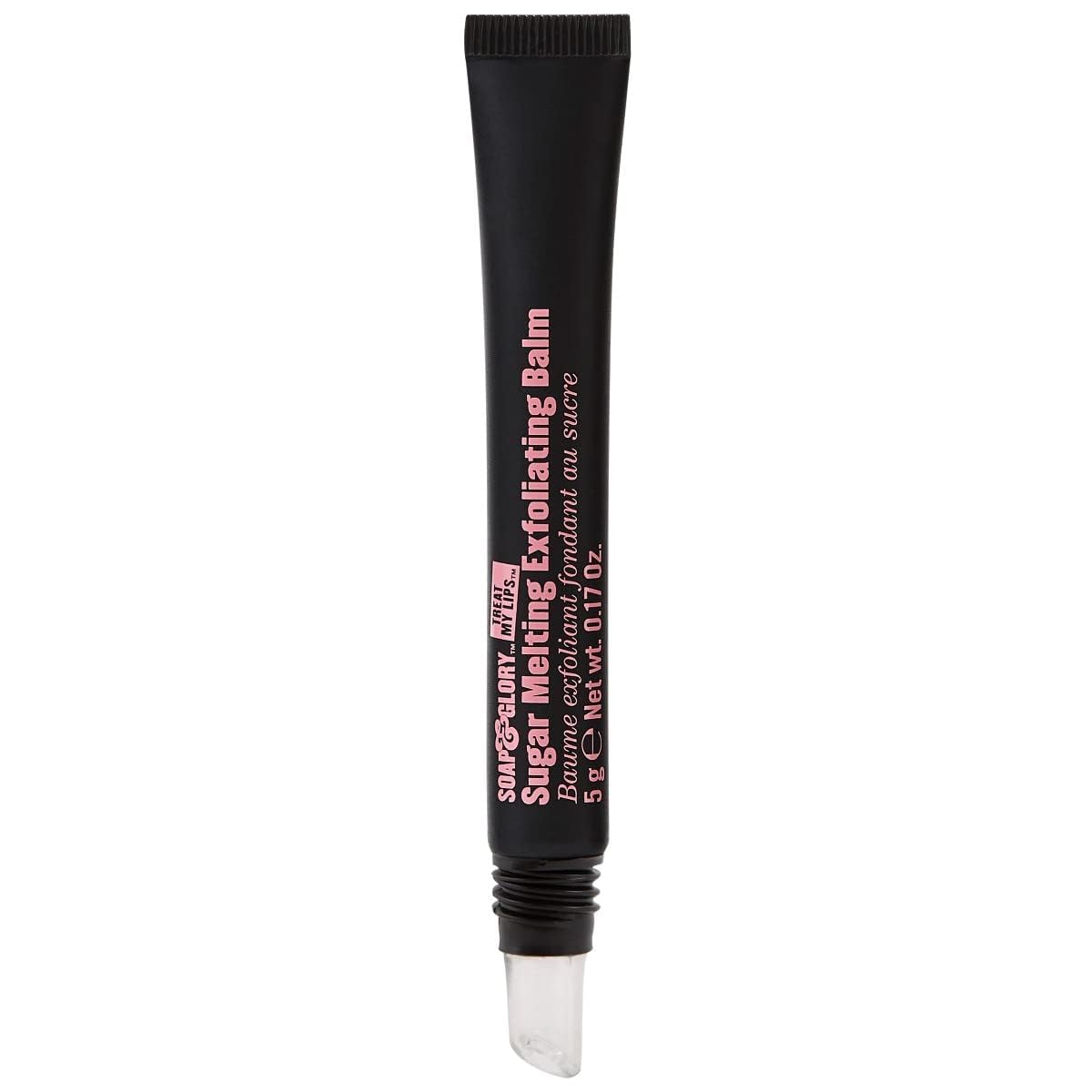 Soap & Glory Treat My Lips Sugar Melting Exfoliating Balm - Vitamin E & Shea Butter Moisturizing Lip Scrub - Gentle Exfoliating Scrub + Hydrating Lip Beauty and Personal Care Soap & Glory