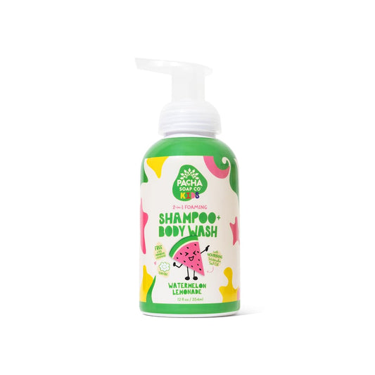 Pacha Soap Kids Watermelon Lemonade 2 In 1 Shampoo & Body Wash, 12 FZ