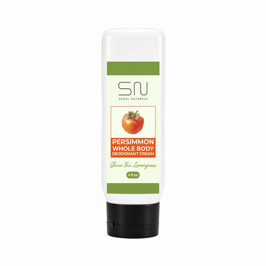 Seoul Naturals Persimmon Whole Body Deodorant Cream 2 Pack, Green Tea Lemongrass Scented, Eliminates Nonenal Odors, k beauty inspired, 8fl oz, 2 x 4fl Beauty and Personal Care Seoul Naturals