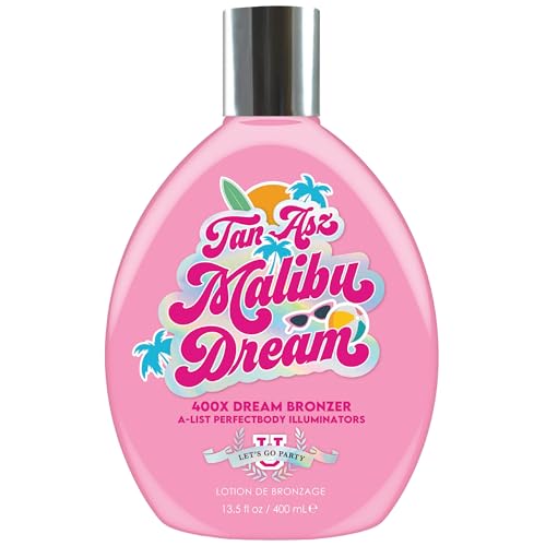 Tan Asz U Malibu Dream Tanning Lotion, 400X Dream Bronzer, A-List Perfectbody Illuminators with Hyaluronic Acid, Peptides & Marine Collagen, 13.5 Fl Beauty & Personal Care Tan Asz U