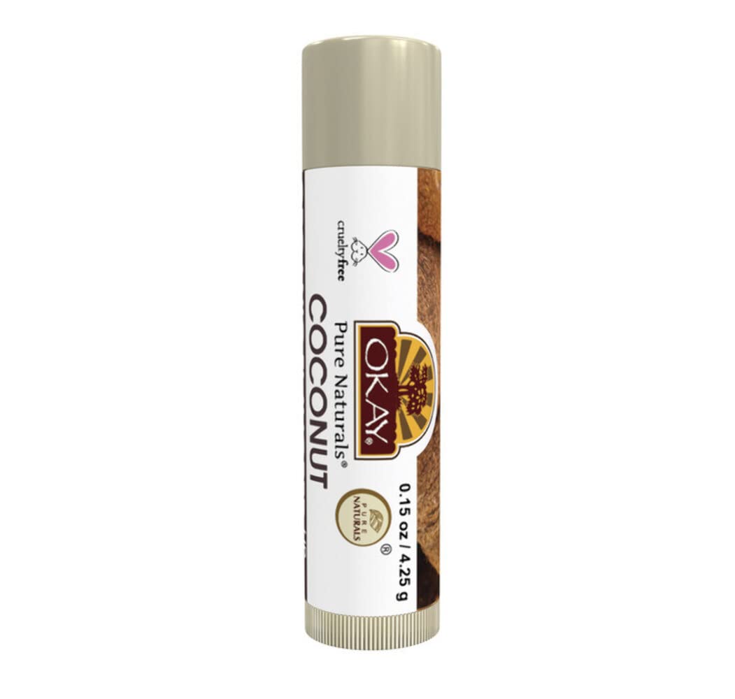 Okay lip balm tube, coconut, Gray, 0.15 Ounce Beauty and Personal Care OKAY