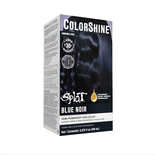 Splat ColorShine Demi-Permanent Hair Color, Blue Noir Beauty & Personal Care Splat