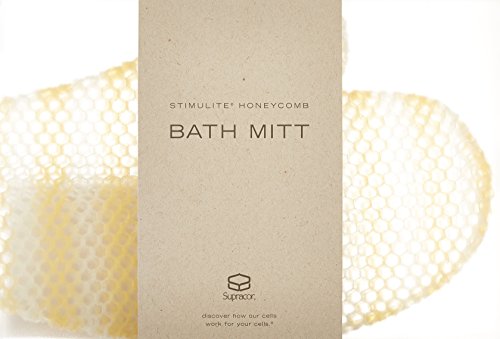 Unisex SUPRACOR Stimulite Bath Mitt (Gold/White) Beauty & Personal Care Supracor