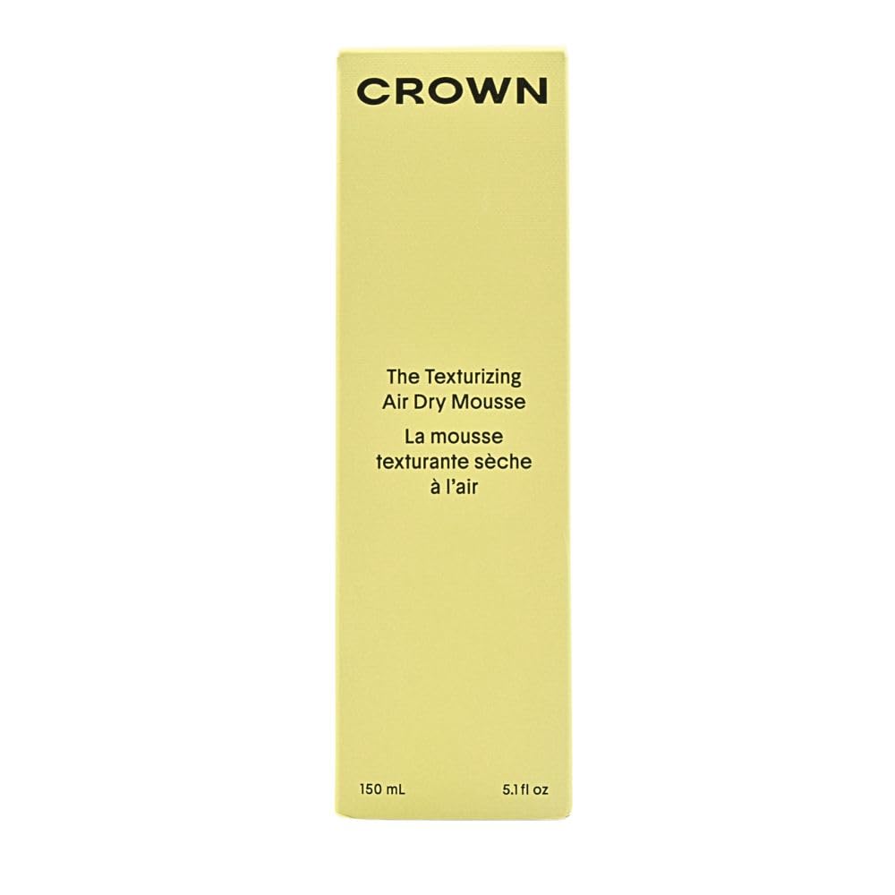 CROWN AFFAIR The Texturizing Air Dry Hair Mousse, Weightless Foam for Waves, Volume & Definition, Curl Enhancing & Non-Crunchy, 5.1 oz / 150 mL Beauty & Personal Care CROWN AFFAIR