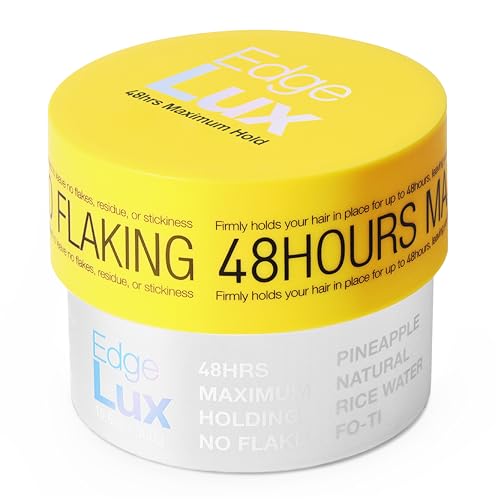 Lux Collection Edge Control Gel for 4C Hair - 48 Hour Maximum Hold Edge Control, Edge Lux with Castor Oil, Keratin & Biotin, Non-Flaking Styling Gel Beauty & Personal Care Lux Collection