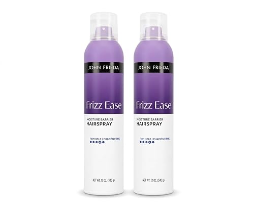John Frieda Frizz Ease Moisture Barrier Firm Hold Hairspray, 12 oz (Pack of 2), Humidity-Resistant Anti-Frizz Finishing Spray with Heat Protection Beauty & Personal Care John Frieda