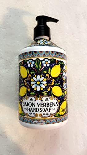 Sicilian Deruta | Hand Soap Collection 4 x 21.5 fl.oz Plastic Bottles Italian Citrus Lemon Verbena Gardenia Lily Coconut Lime 86 Fl Oz Beauty & Personal Care oleum crete