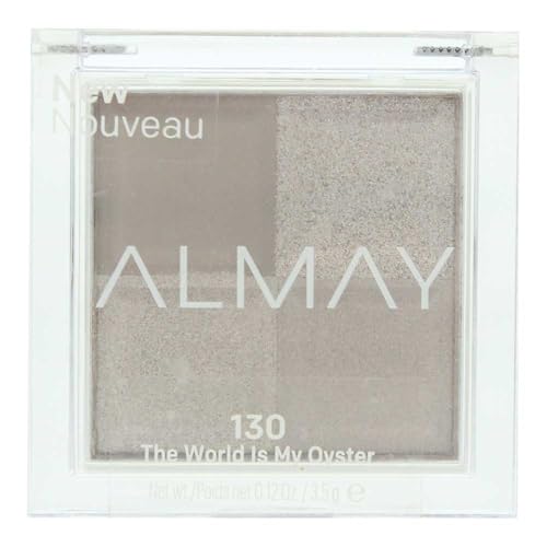 Almay Eyeshadow Palette, Longlasting Eye Makeup, Single Shade Eye Color in Matte, Metallic, Satin and Glitter Finish, Hypoallergenic, 130 The World… Beauty & Personal Care Almay