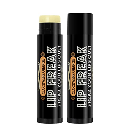 Doctor Lip Bang's BUZZING Lip Balm - Lip Freak - 100% All Natural - Cruelty Free - Clockwerk Orange - 2 Pack Beauty and Personal Care Doctor Lip Bang's