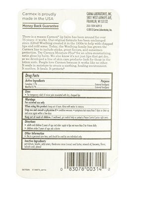 Carmex Original Flavored Lip Balm, Value Pack 3 ea (Pack of 2) Beauty and Personal Care Carmex