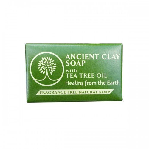 Clay Soap with Tea Tree Oil Fragrance Free Zion Health 6 oz Bar Soap 2 pack Beauty & Personal Care Adama Minerals