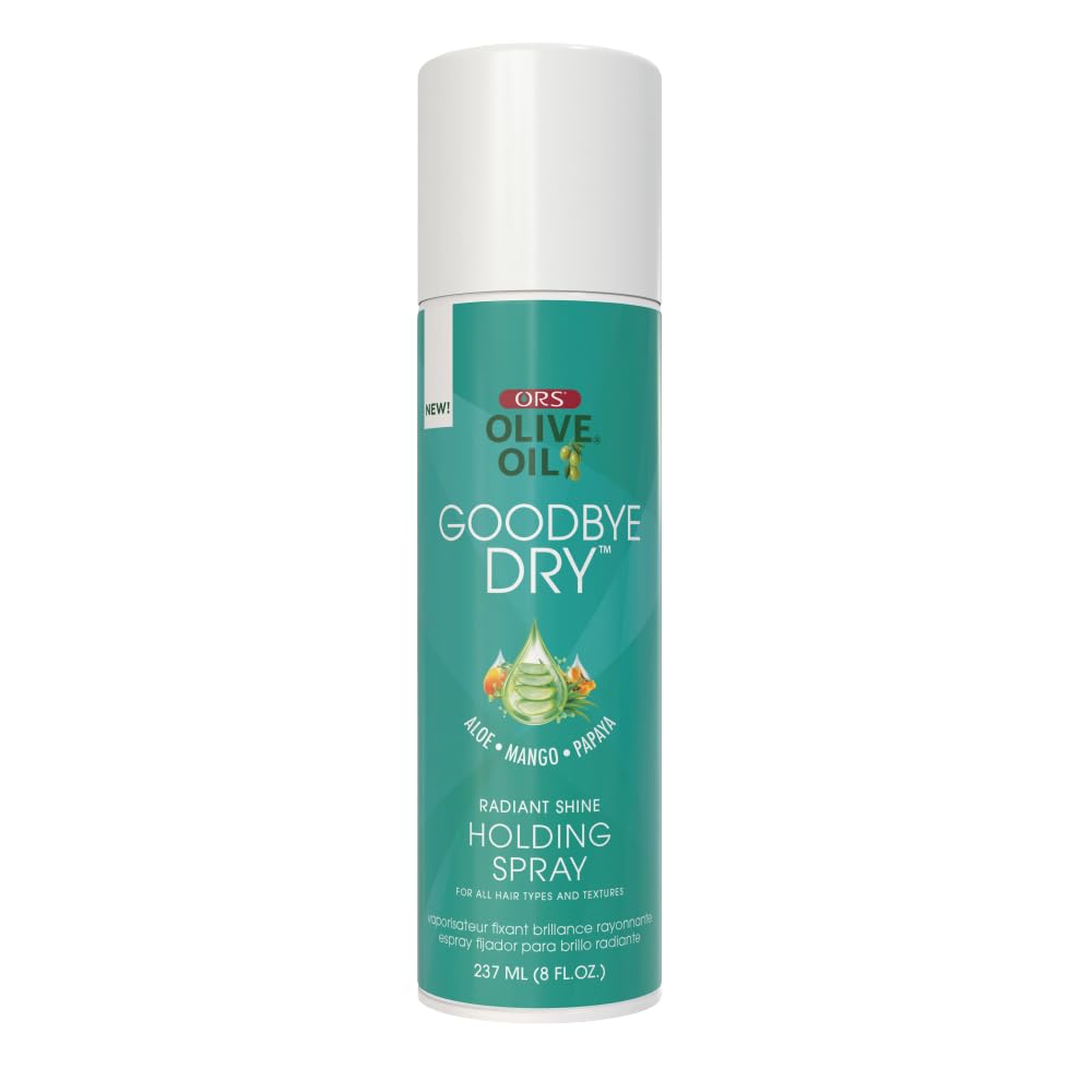 ORS Olive Oil Goodbye Dry Radiant Shine Holding Spray with Aloe, Mango & Papaya, Hydration & Nourishing for all Hair Types and Textures 8 Ounces Beauty & Personal Care ORS