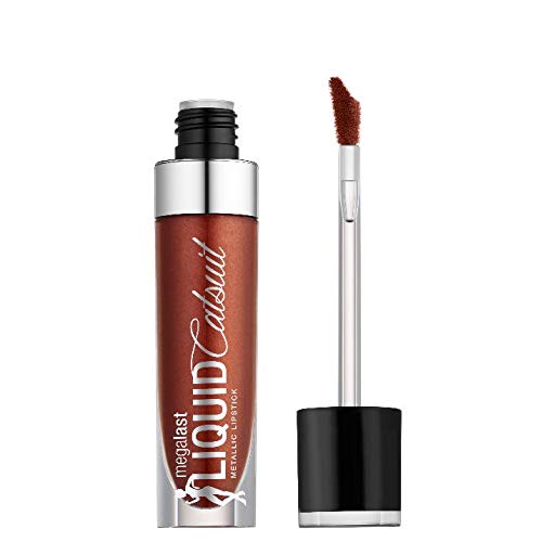 Wet N Wild MegaLast Liquid Catsuit Metallic Lipstick, 0.2 oz (3 Packs, Once in a Bronze Moon)