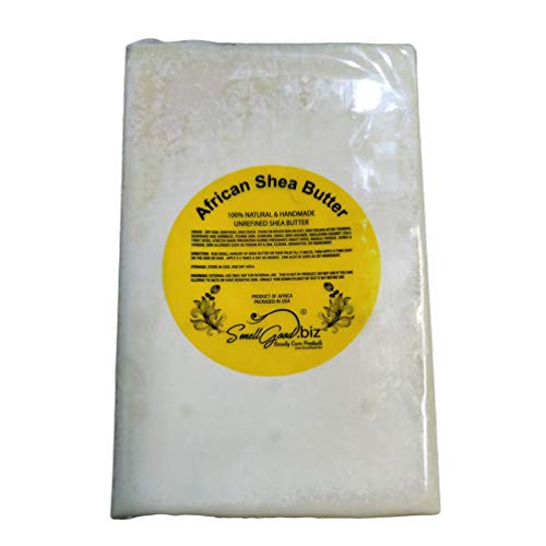 SmellGood Raw Unrefined Ivory Shea Butter TOP Grade From Ghana 5 lbs- SOFT Beauty & Personal Care SmellGood