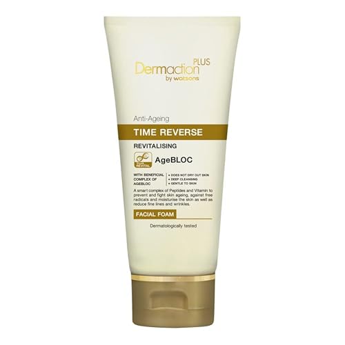 Dermaction plus Anti-Ageing Time Reverse Revitalising Facial Foam 100 ml. Beauty & Personal Care Dermaction plus