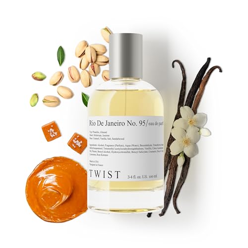 Twist Rio De Janeiro No. 95 Inspired by S. D. Janeiro's 62 Pistachio & Salted Caramel, Long Lasting Perfume For Women, Paraben Free, Vegan, Clean Beauty & Personal Care HOUSE OF TWIST