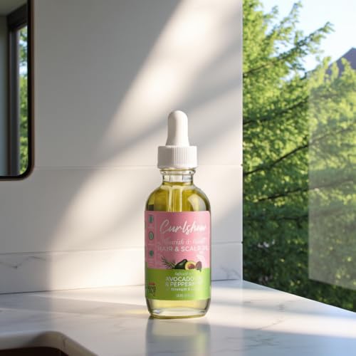 ORS Curlshow Nourish & Grow Hair & Scalp Oil with Avocado Oil & Peppermint for Strength & Length 2 Ounces Beauty & Personal Care ORS