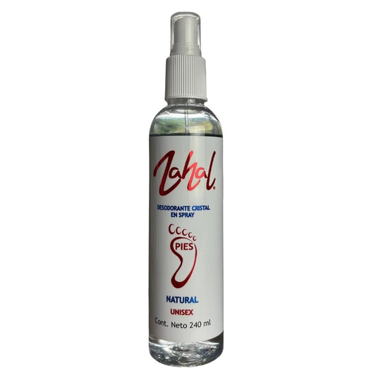 Zahal, Natural foot deodorant spray unisex paraben-free, alcohol-free, fragrance-free odor control 8.0 oz Beauty and Personal Care Zahal