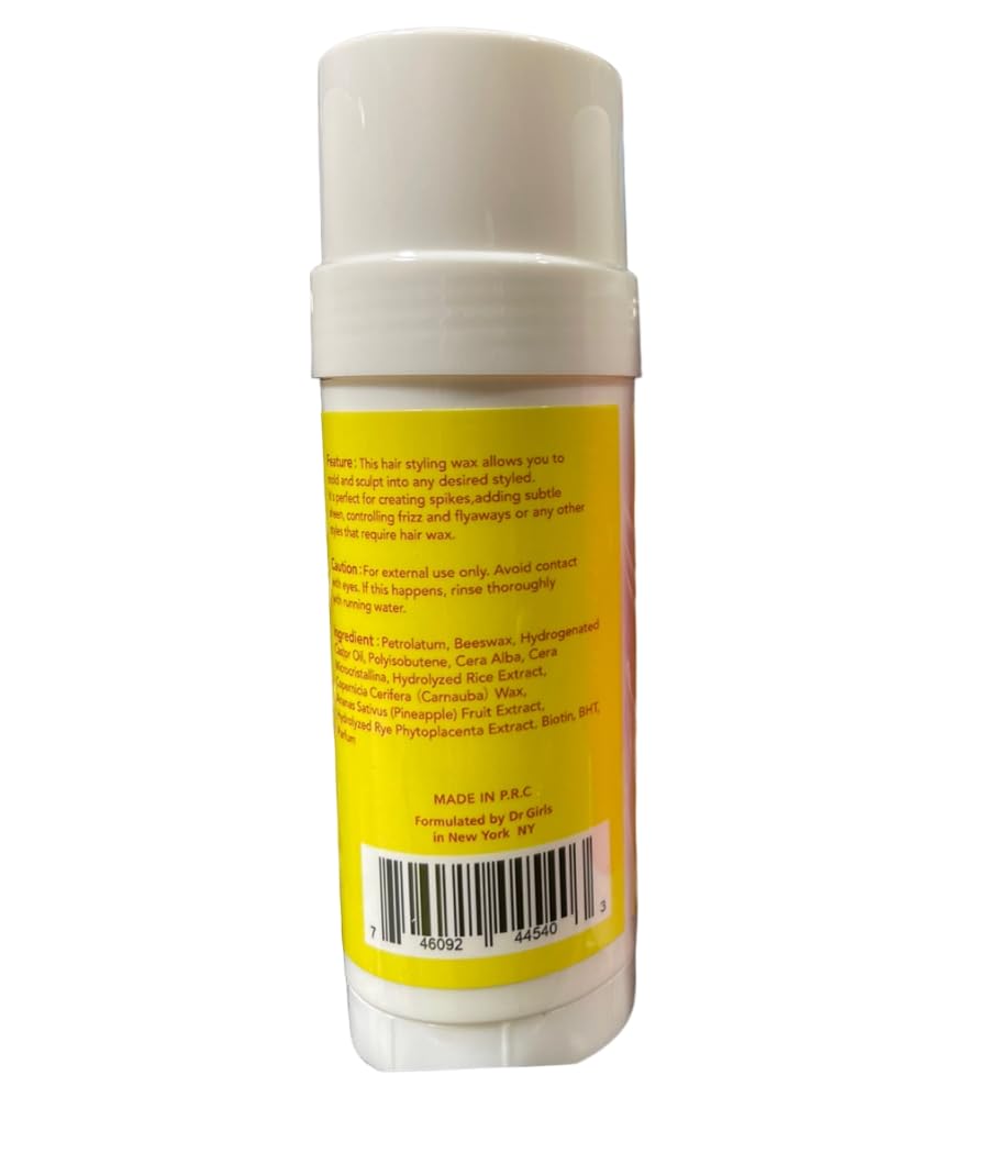 Dr.Girls Rice Water Extra Mega Hold Hair Beeswax Stick 2.11oz/ 60g (Pineapple) Beauty & Personal Care Dr.Girls