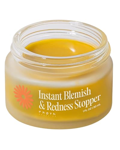 FRØYA Organics | Blemish Control & Redness Relief Balm | Helps Clear Breakouts & Restore Oil Balance | Calendula & Lavender Cleanse Pores | Reduce Beauty & Personal Care FRØYA