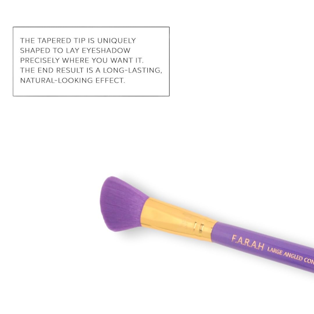 F.A.R.A.H Professional Pro Precision Luxurious Blender Brush 30F - Premium Makeup Brushes (Purple) Beauty & Personal Care F.A.R.A.H