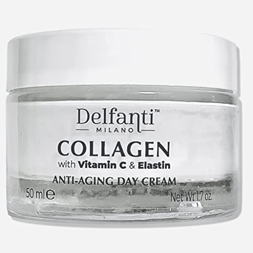 Delfanti-Milano • COLLAGEN with VITAMIN C & ELASTIN • Sculpting & Lifting • Anti-Aging Day Cream • Face and Neck Moisturizer • Made in Italy Beauty & Personal Care Delfanti-Milano