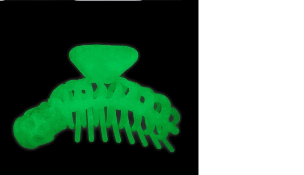 Gothic Skull Skeleton Ribcage Claw Horror Hair Clip (Glow in the Dark)