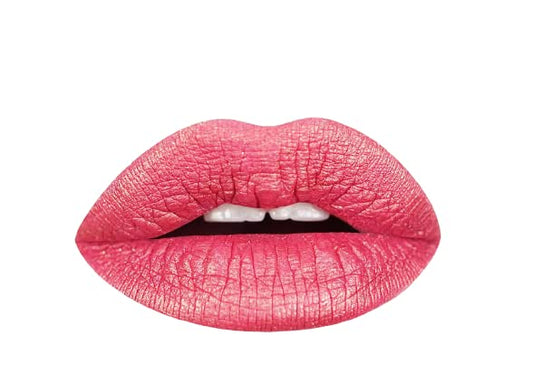 Aromi Metallic Liquid Lipstick | Peachy Pink, Coral Lip Color with Shimmery Finish, Long-lasting, Vegan, Cruelty-free, Smudge Proof, Gluten Free (Rose Beauty & Personal Care Aromi
