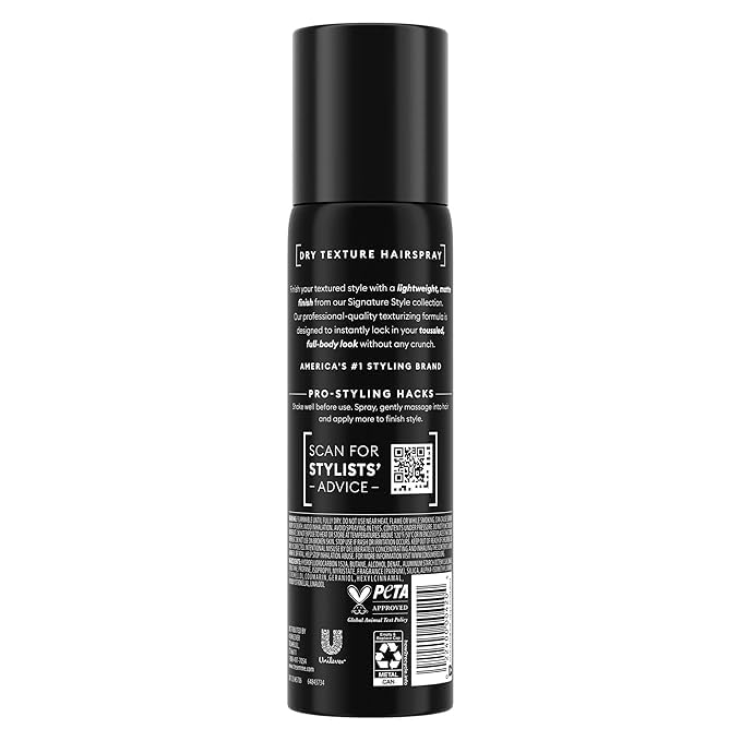 TRESemme Dry Texture Finishing Spray Matte Finish, Texturizing & Volumizing, 24H Humidity & Frizz Control, 5 Oz (Pack of 3) Beauty & Personal Care TRESemmé