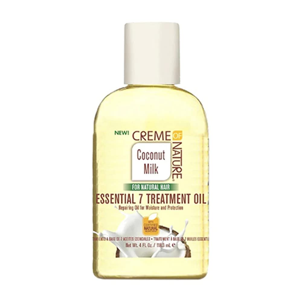 Creme of Nature Coconut Milk Essential 7 Treatment Oil 4 Ounce (118ml) (3 Pack)