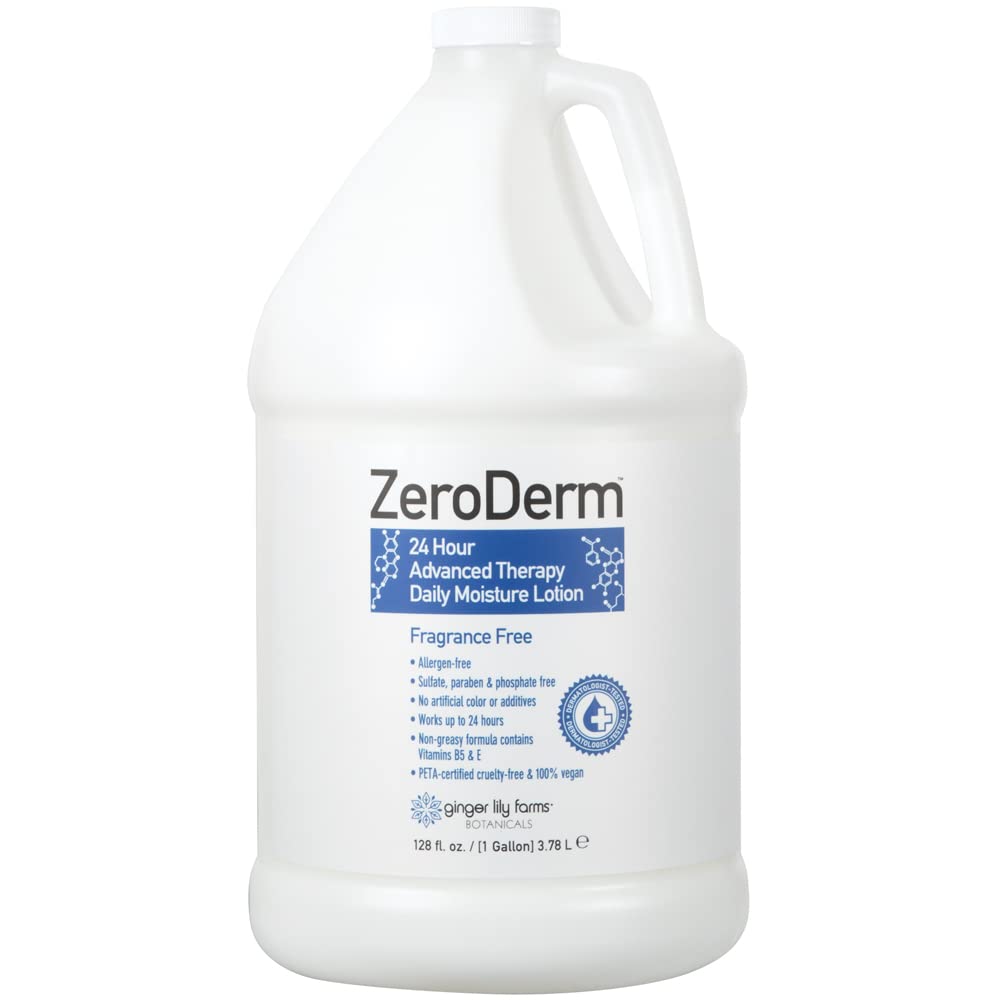 Ginger Lily Farms Botanicals ZeroDerm 24 Hour Advanced Therapy Daily Moisture Lotion, Allergen-Free, 100% Vegan & Cruelty-Free, Fragrance Free, 1 Beauty & Personal Care Ginger Lily Farms