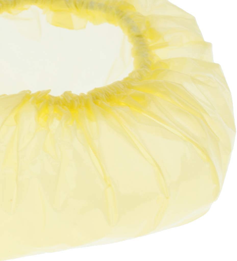 100pcs Disposable Ear Covers Kids Baby Boys Girls Disposable Bath Shower Ear Protectors Caps for Hair Dye, Shower, Bathing - Yellow Beauty and Personal Care FRECI