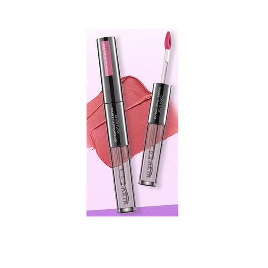 ChongTai 1 PC New AZTK Double Ends Lip Mud + Lip Gloss, Matte Velvet Thin Cream Lipstick With Glossy Jelly Effect Lip Color (CD04) Beauty & Personal Care ChongTai