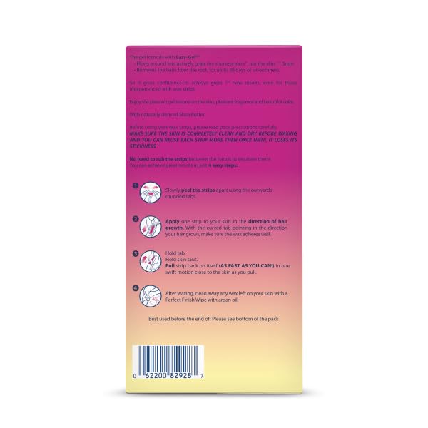 Veet Leg and Body Hair Remover Cold Wax Strips, 40 ct (Pack of 3) Beauty & Personal Care Veet