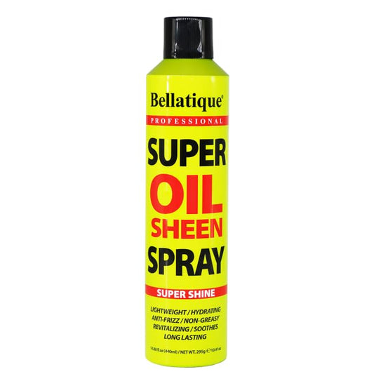 BELLATIQUE Super Oil Sheen Spray (14.88 oz) - Super Shine. Lightweight, Hydrating, Anti-Frizz, Non-Greasy, Revitalizing, Soothes, Long Lasting, Deep Beauty & Personal Care BELLATIQUE
