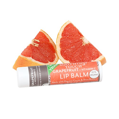Soothing Touch Vegan Lip Balm - Variety Pack of 2 - Pomegranate and Grapefruit Beauty and Personal Care Soothing Touch