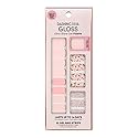 Dashing Diva Gloss Nail Strips - Feeling Flush | UV Free, Chip Resistant, Long Lasting Gel Stickers | 32 Wraps, 1 Prep Pad, 1 File Beauty & Personal Care Dashing Diva