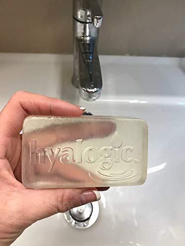 Hyalogic Face & Body Cleansing Bar Soap 4oz - Hydrating Hyaluronic Acid Cleanser - Fragrance Free, Non-Irritating, Vegan Friendly HA Beauty & Personal Care Hyalogic