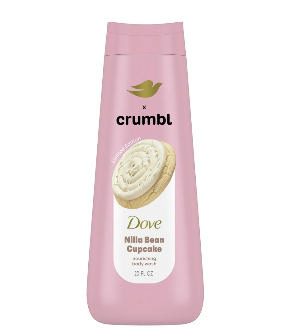 Dove x Crumbl Moisturizing Liquid Body Wash | Nilla Bean Cupcake | 20oz Wash Beauty & Personal Care Dove
