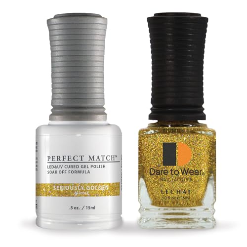 LeChat Perfect Match Gel Polish, Seriously Golden, 0.5 Fl Oz (PMS56) Beauty & Personal Care LECHAT