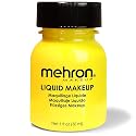 Mehron Makeup Liquid Makeup | Face Paint and Body Paint Perfect for Halloween, Cosplay I Air Brush Compatible Body Paint(1 oz) (YELLOW) Beauty & Personal Care Mehron