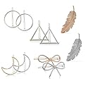 Drayas Minimalism Style Hair Clip for Women?Metal Hair Clips Geometric Patterns Hair Barrettes, Leaf Bowknot Hollow Round Triangle Moon hollow Hair Beauty & Personal Care Drayas