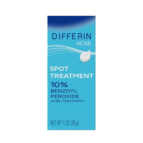 Differin Acne Spot Treatment, Max Strength, 10% Benzoyl Peroxide, 1 fl oz Beauty and Personal Care Differin Default Title