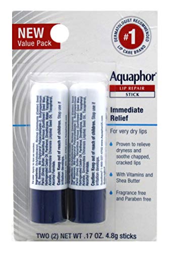 Aquaphor Lip Repair Stick 0.17 Ounce Twin (6 Pack) Beauty & Personal Care Aquaphor