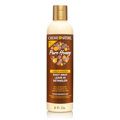 Creme of Nature Pure Honey Knot Away Leave-In Detangler, Instantly Detangles & Improves Manageability, With Coconut Oil & Shea Butter, For Dry Beauty & Personal Care Creme of Nature