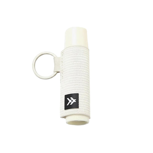 Thread Wallets Elastic Chapstick and Lip Gloss Holder Keychain (Off-white) Beauty & Personal Care Thread Wallets