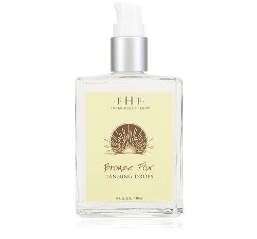 FarmHouse Fresh Self-Tanner, Vitamin E Oil for Body With Aloe Vera. Tanning Serum. Bronze Fox Tanning Drops, 4 Fl Oz Beauty & Personal Care FarmHouse Fresh
