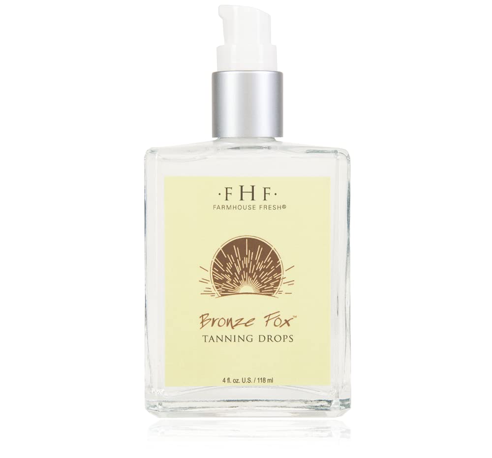 FarmHouse Fresh Self-Tanner, Vitamin E Oil for Body With Aloe Vera. Tanning Serum. Bronze Fox Tanning Drops, 4 Fl Oz Beauty & Personal Care FarmHouse Fresh