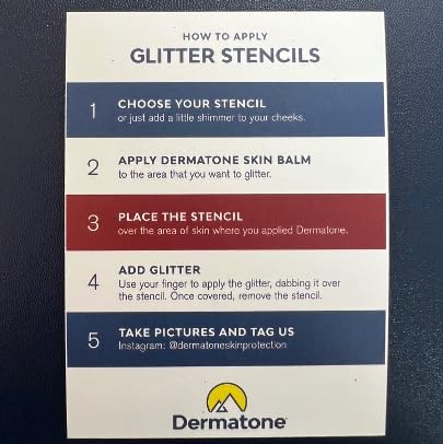 Dermatone Festival Glitter Kit | Pink & Green Biodegradable Glitter for Concerts, Festivals, Parties & Events | Includes Face & Body Glitter, Stencils Beauty & Personal Care DERMATONE