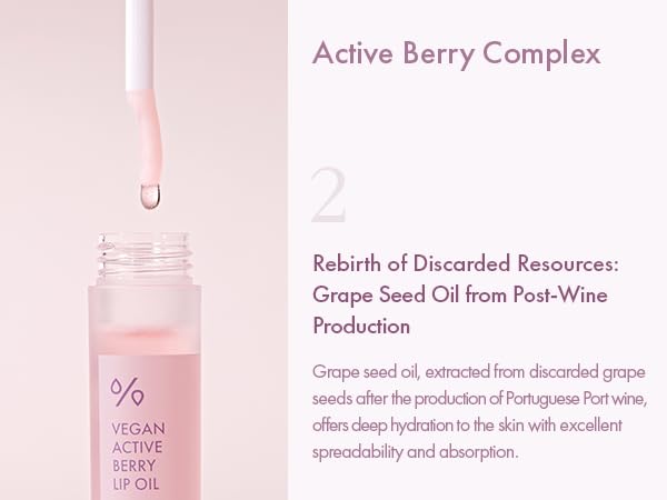 Dr.Ceuracle Vegan Active Berry Lip Oil - Moisturizing Lip Gloss for Dry, Chapped Lips, Long-Lasting Glow, Korean Skincare for Stocking Stuffers (4.5ml Beauty and Personal Care leegeehaam